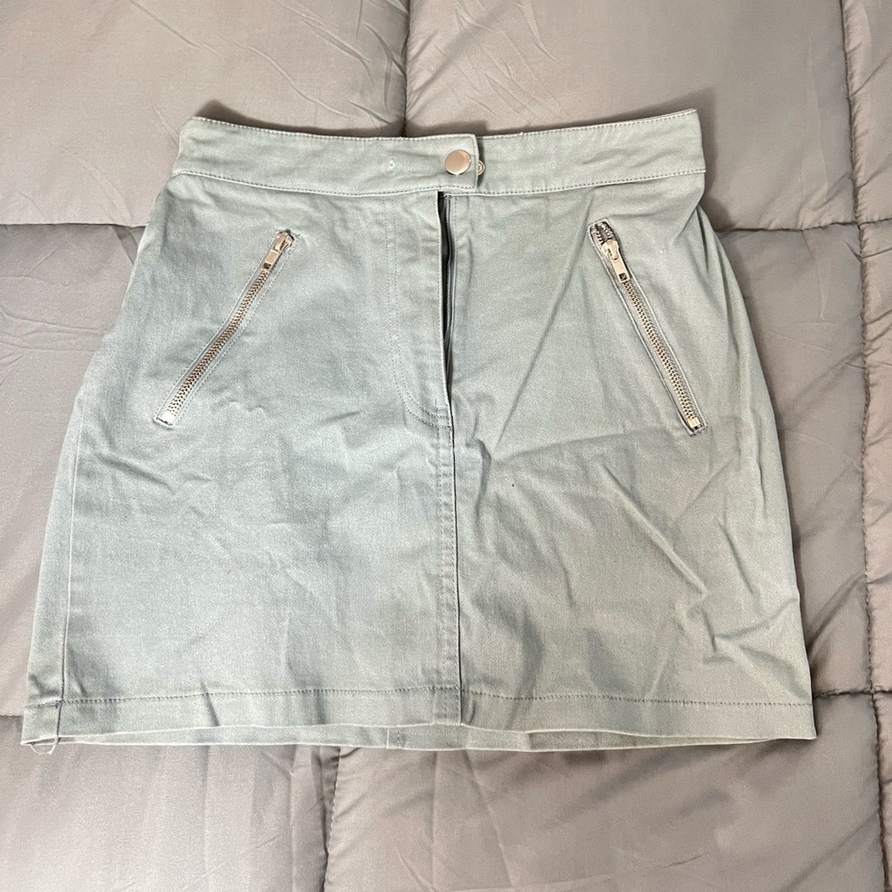 Light Blue Mini Skirt